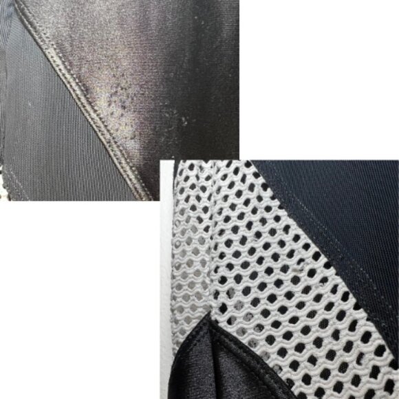 KORAL Black & White High Rise Mesh Panel Legging Size S - Picture 9 of 15